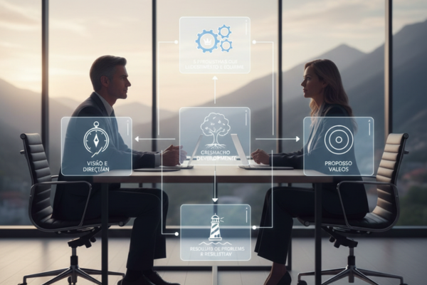1️⃣profissional refletindo sobre perguntas de liderança em entrevistas de TI 2️⃣ desenvolvedor analisando liderança durante entrevista de emprego 3️⃣ engenheiro de software avaliando gestor em perguntas de liderança em entrevistas