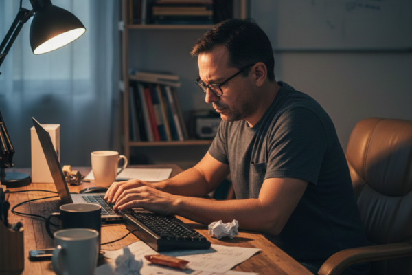Ambiente de trabalho organizado para alta performance em TI.